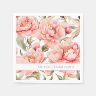 Guardanapo De Papel Modern Cottagecore Blush Floral