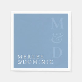 Guardanapo De Papel Modern Dusty Blue Wedding Dinner Party