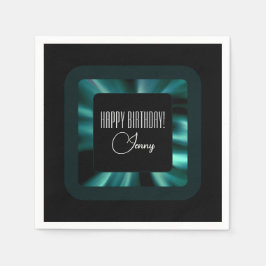 Guardanapo De Papel Modern Emerald Green