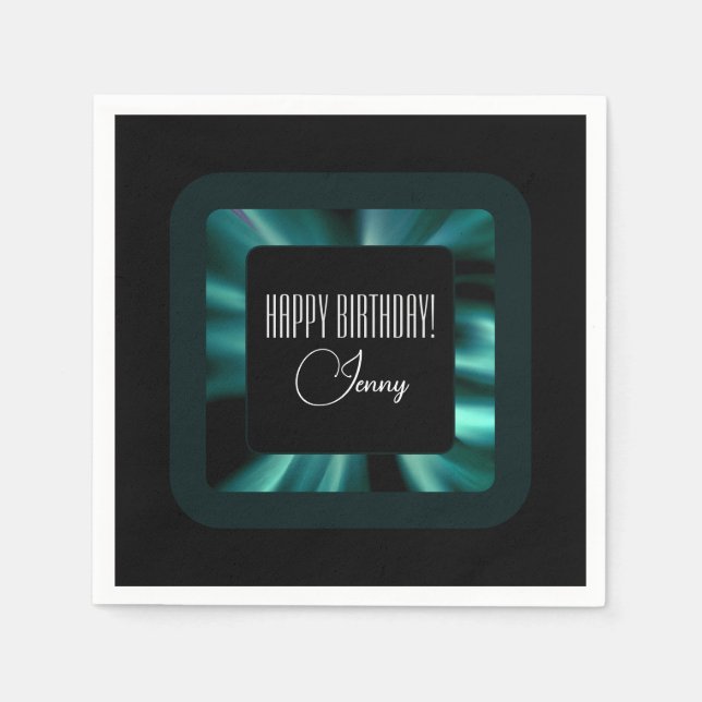 Guardanapo De Papel Modern Emerald Green (Frente)