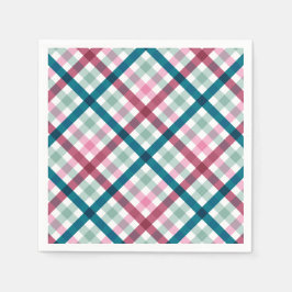 Guardanapo De Papel Modern Gingham Holiday Janta Napkins Papel Napkin