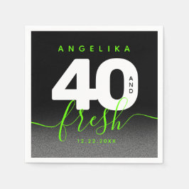 Guardanapo De Papel Modern Girly Bright Green 40 e Fresco