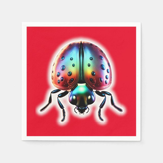 Guardanapo De Papel Modern Ladybug (Frente)