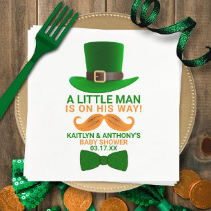 Guardanapo De Papel Modern Leprechaun St. Patrick's Day Baby Shower