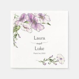 Guardanapo De Papel Modern Pansy Wedding