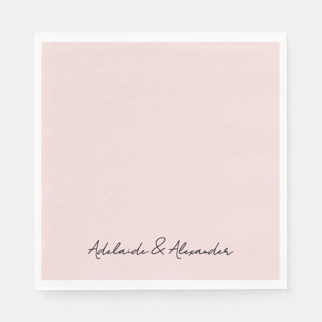 Guardanapo De Papel Modern Pink Blush (Frente)