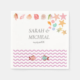 Guardanapo De Papel Modern Watercolor Summer Beach