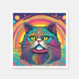 Guardanapo De Papel Modern Zen Cat