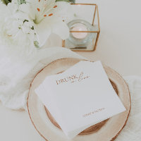 Moderno "Bebado no Amor" Napkins para Bar de Casam