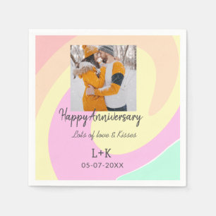 Guardanapo De Papel Moderno Boho feliz aniversário adicione nome data