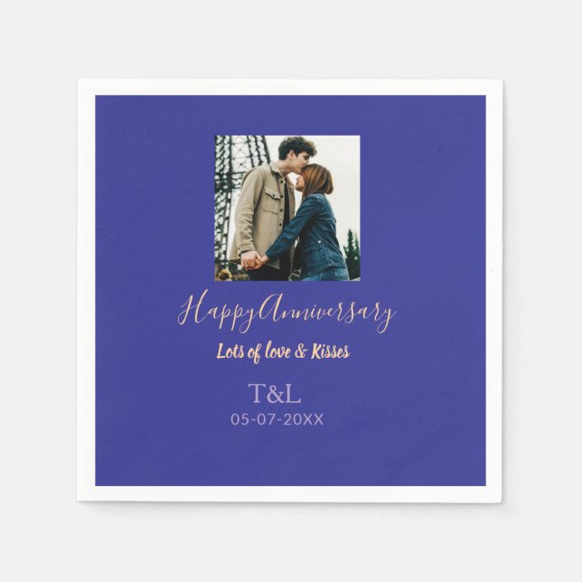 Guardanapo De Papel Moderno Boho feliz aniversário adicione nome laran (Frente)