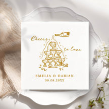 Moderno Elegante aplaude casamento minimalista