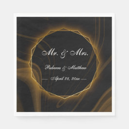 Guardanapo De Papel Moderno Elegante Leve de Ouro Quic