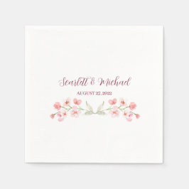 Guardanapo De Papel Moderno Elegante Terrestre Floral