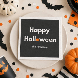 Guardanapo De Papel Moderno Halloween Minimalista – Personalizado