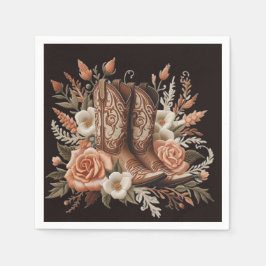 Guardanapo De Papel Moderno País Elegante - Flores Ocidentais