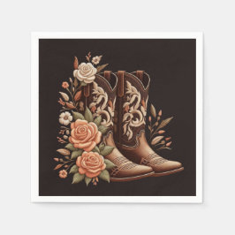 Guardanapo De Papel Moderno País Elegante - Flores Ocidentais