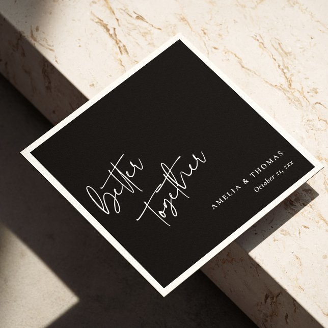 Guardanapo De Papel Moderno se encontra clássico: personalizado melhor (Modern Meets Classic: Personalized Better Together Napkins)