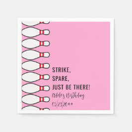 Guardanapo De Papel Moderno Simples Qualquer Festa de aniversário Rosa