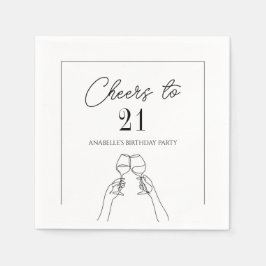 Guardanapo De Papel Modernos elegantes para 21 anos