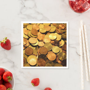 Guardanapo De Papel Moedas