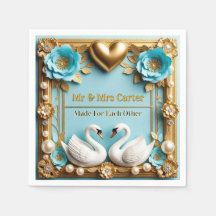Moldura de Casamento de Cisne Para Decoração de Ca