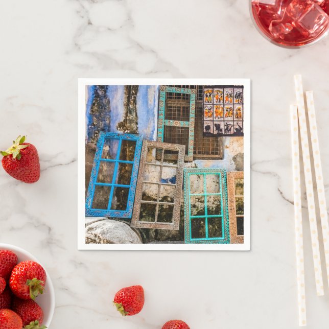 Guardanapo De Papel Molduras coloridas para janelas (Insitu)