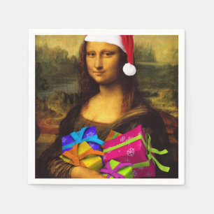 Guardanapo De Papel Mona Lisa Santa Claus