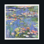 Guardanapo De Papel Monet - Lírios De Água, 1916,<br><div class="desc">A famosa pintura de Claude Monet,  Lírios d'água,  1916</div>