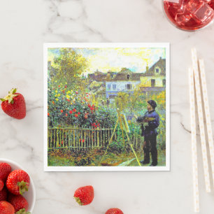 Guardanapo De Papel Monet Painting no seu jardim na Argentina
