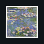 Guardanapo De Papel Monet Water Lily Fine Art (1916)<br><div class="desc">Lírios de Água, Claude Monet, 1916. Óleo na canvas, 200, 5 × 201 cm. Museu Nacional de Arte Ocidental, Tóquio. Lírios d'água (ou Ninféas) é uma série de aproximadamente 250 pinturas de óleo pelo impressionista francês Claude Monet (1840-1926). As pinturas retratam o jardim floral de Monet em Giverny e foram...</div>