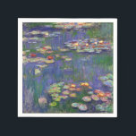 Guardanapo De Papel Monet Water Lily - Pintura de plataforma<br><div class="desc">Monet Water Lily - Esta pintura clássica de Monet foi pintada por Claude Monet em 1916. Faz parte da sua famosa coleção de lírios aquáticos onde ele pinta em seu jardim em Giverney,  França. Uma pintura de obra-prima.</div>