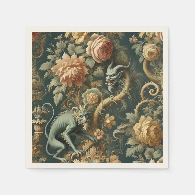 Guardanapo De Papel Monkey Minion Mishead - Barroco Gótico (Frente)