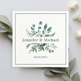 Guardanapo De Papel Monograma com folheto de cliente Napkins