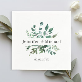 Guardanapo De Papel Monograma com folheto de cliente Napkins