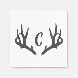 Guardanapo De Papel Monograma de Antler