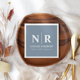 Guardanapo De Papel Monograma De Casamento, Noite E Iniciais Legais