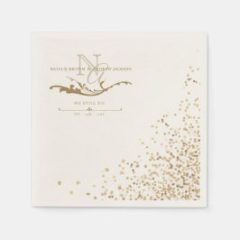 Guardanapo De Papel Monograma de qualquer casal moderno Monograma Napk