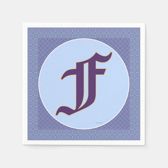 GUARDANAPO DE PAPEL MONOGRAMA F (Frente)