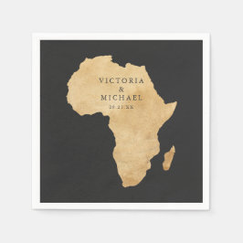 Guardanapo De Papel Monograma Floral Boho Safari Africano