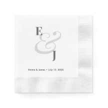 Monograma minimalista | Ampersand Wedding Cocktail