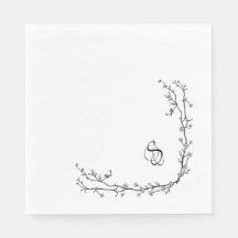 Monograma Papel Napkins