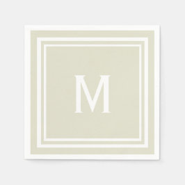 Guardanapo De Papel Monograma personalizado de Na moda moderno Sandy B