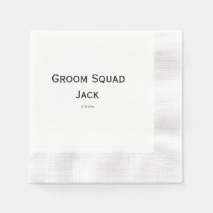 Guardanapo De Papel monograma simples personalizado adicione seu nome