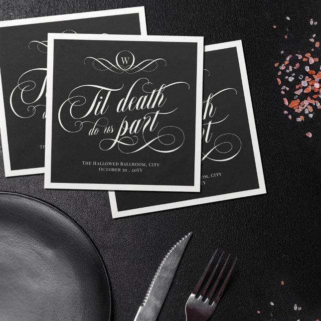 Guardanapo De Papel Monograma Suavemente Morte Por Inclinação Nos Part (Criador carregado)