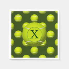 Guardanapo De Papel Monograma Tênis Balls Esportivo,