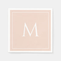 Monogramas elegantes, cor-de-rosa, iniciais