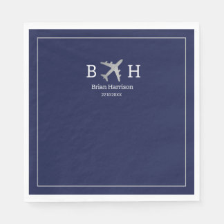 Guardanapo De Papel Monogrammed Napkins for a Pilot