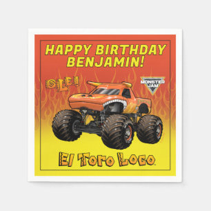 Guardanapo De Papel Monster Jam - Aniversário do El Toro Loco