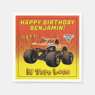 Guardanapo De Papel Monster Jam - Aniversário do El Toro Loco
